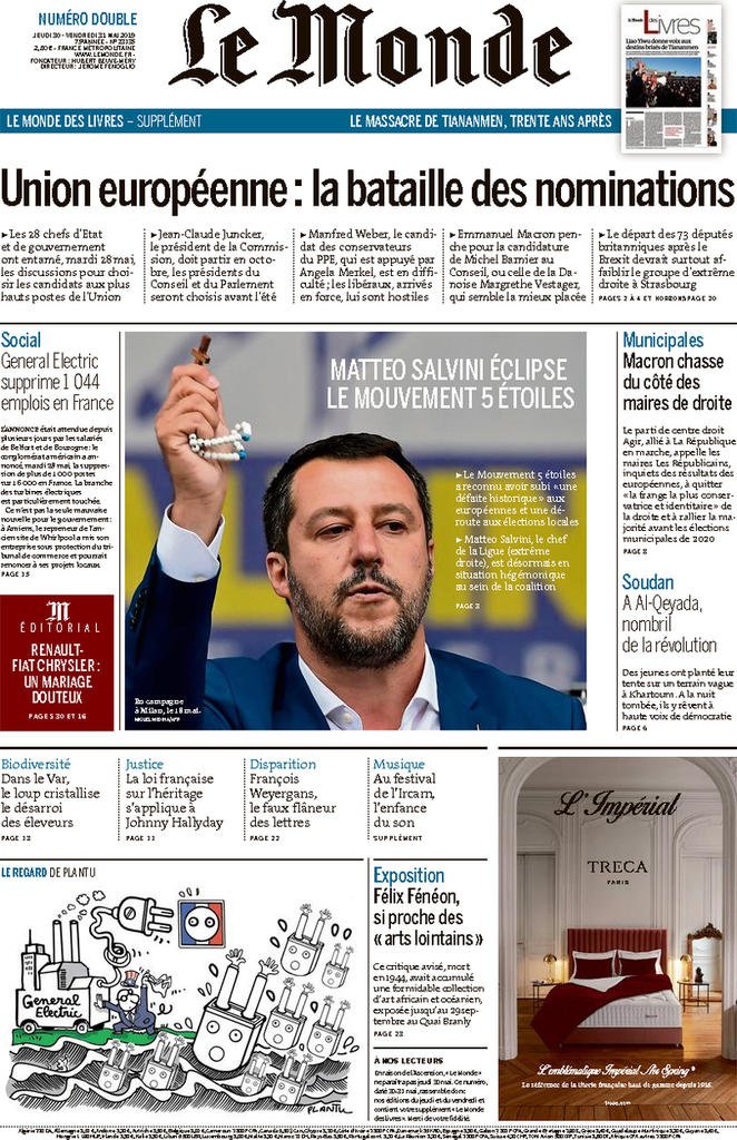 30 maggio: prime pagine&nbsp;estero