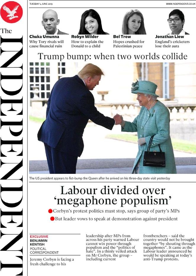 4 giugno prime pagine&nbsp;estero