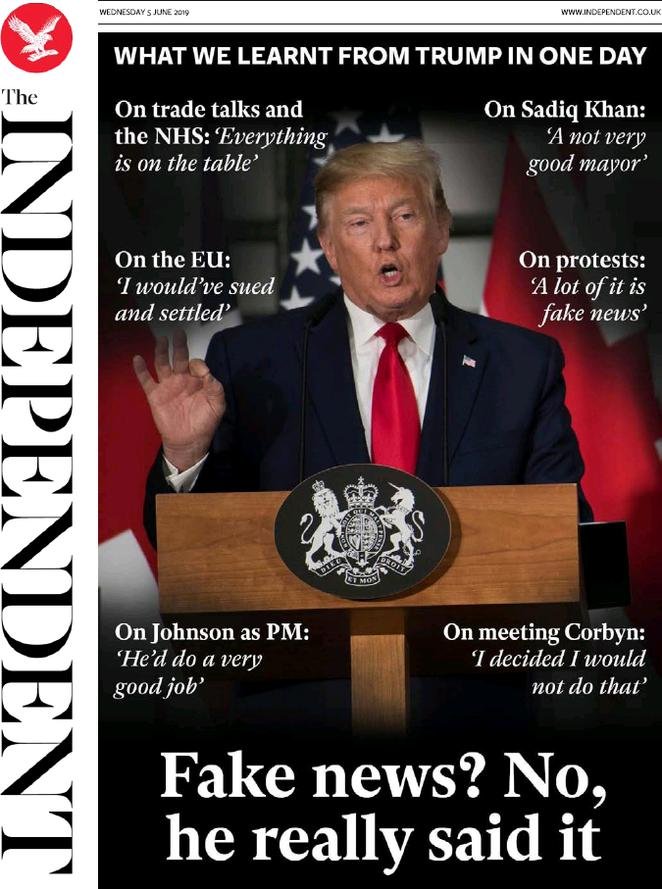 5 giugno: prime pagine&nbsp;estero