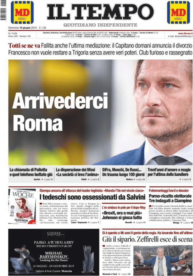 16 giugno: prime pagine&nbsp;Italia