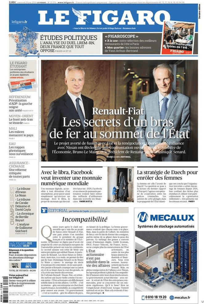 19 giugno: prime pagine&nbsp;estero