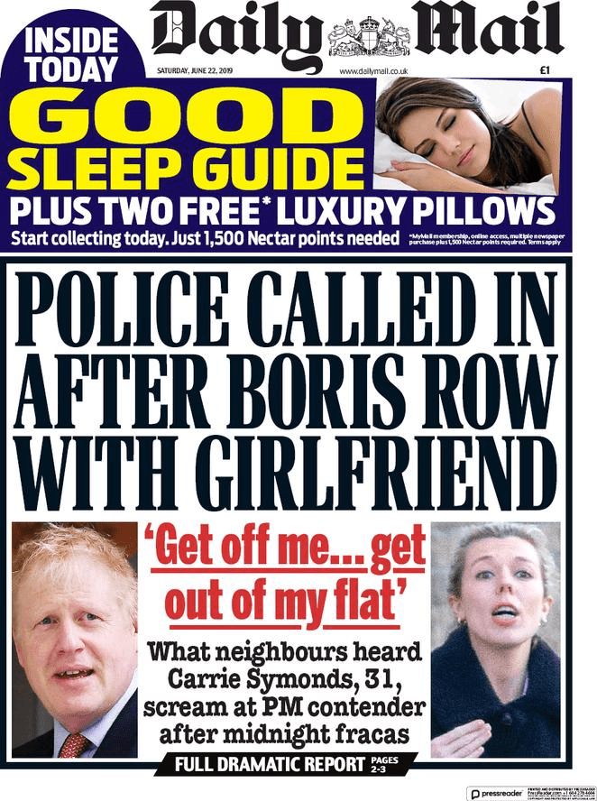 22 giugno 2019: stampa&nbsp;estera