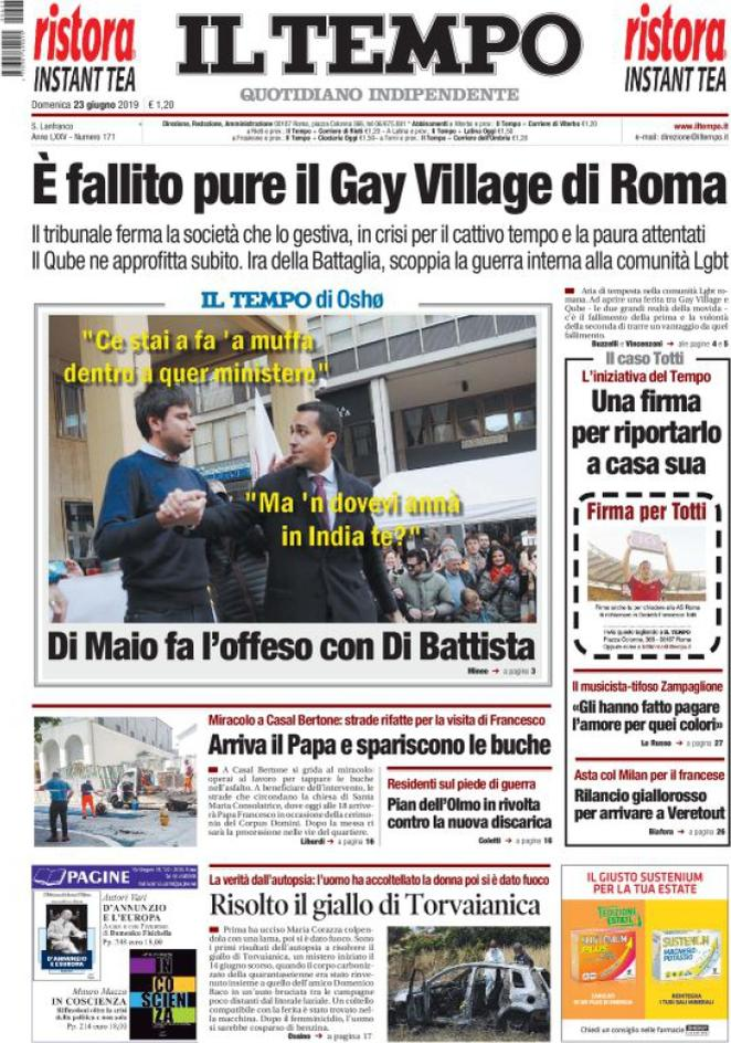 23 giugno: prime pagine&nbsp;Italia
