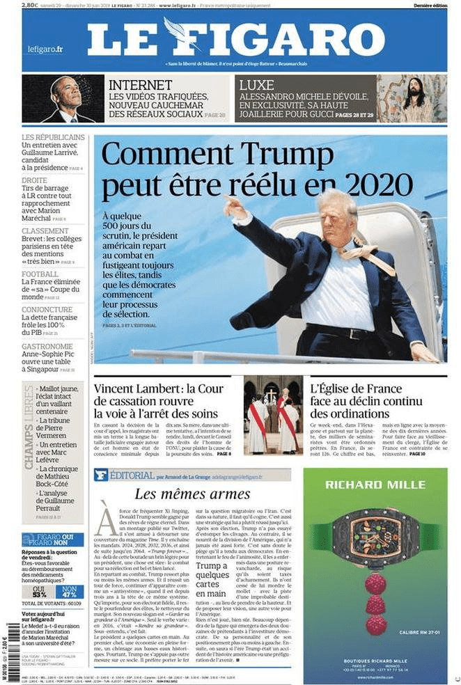 29 giugno: prime pagine&nbsp;estero