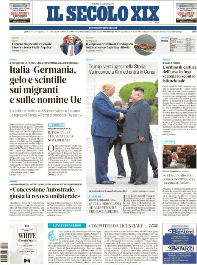 1 luglio: prime pagine&nbsp;Italia