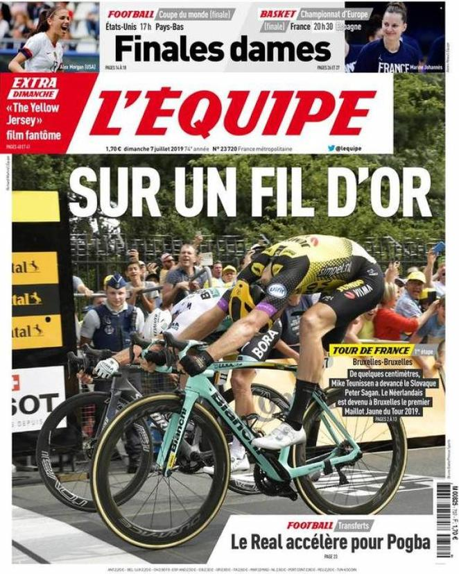 7 luglio: prime pagine&nbsp;sport