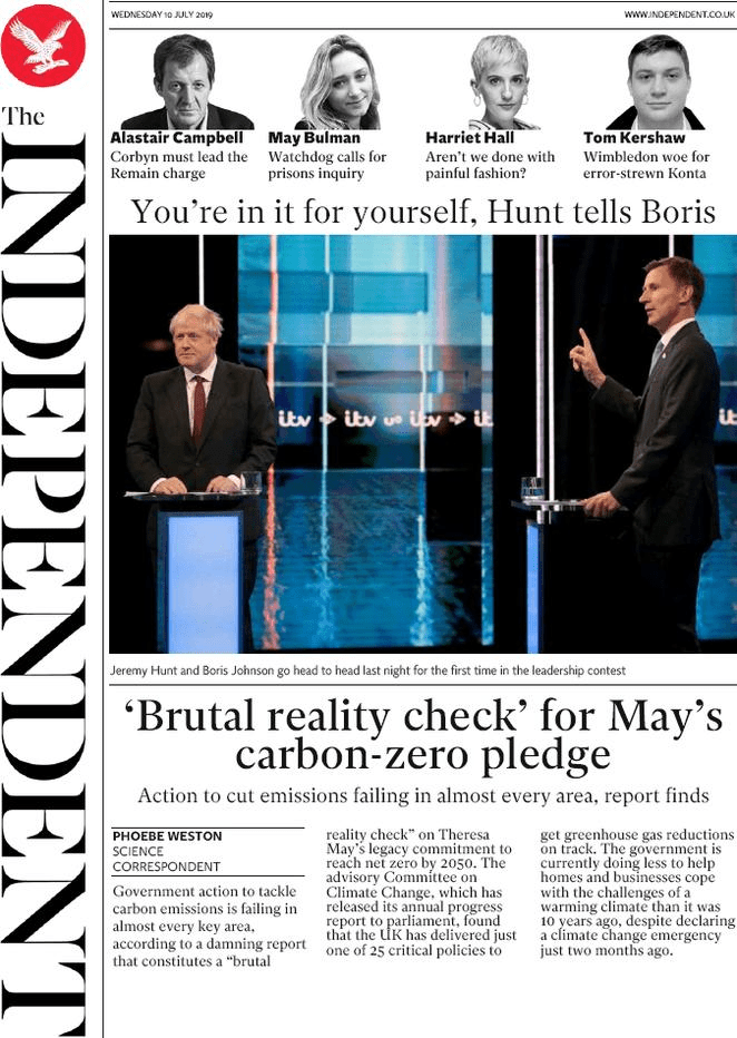 10 luglio: prime pagine&nbsp;estero