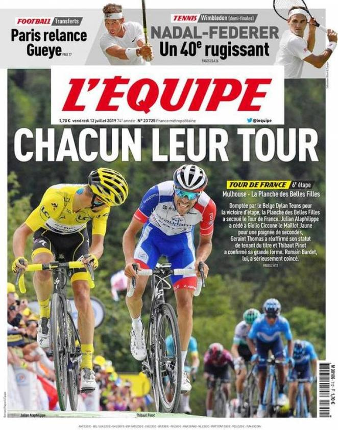 12 luglio: prime pagine&nbsp;sport