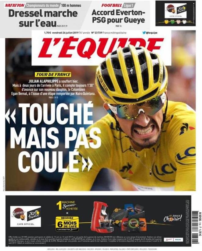 26 luglio: prime pagine&nbsp;sport