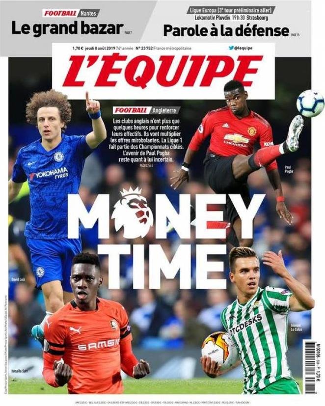 8 agosto: prime pagine&nbsp;Sport