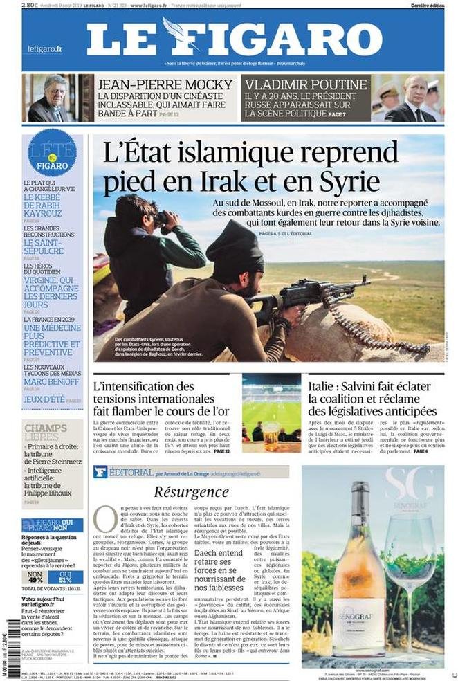 9 agosto: prime pagine&nbsp;estero