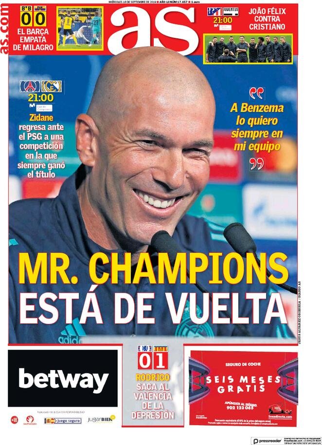 18 settembre: prime pagine&nbsp;Sport