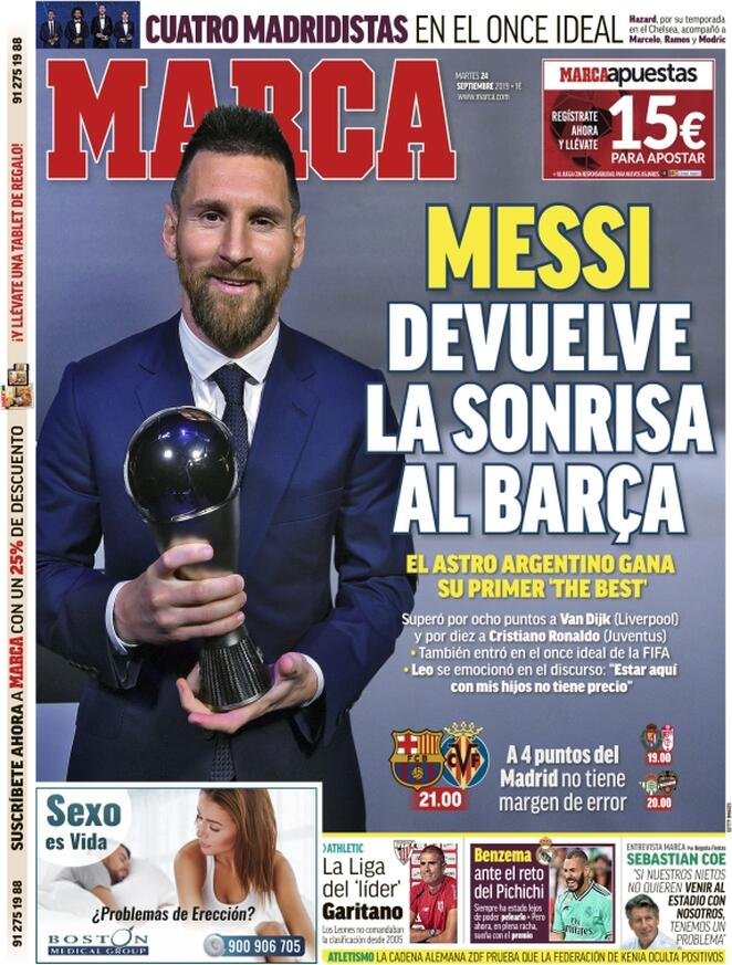 24 settembre: prime pagine&nbsp;Sport