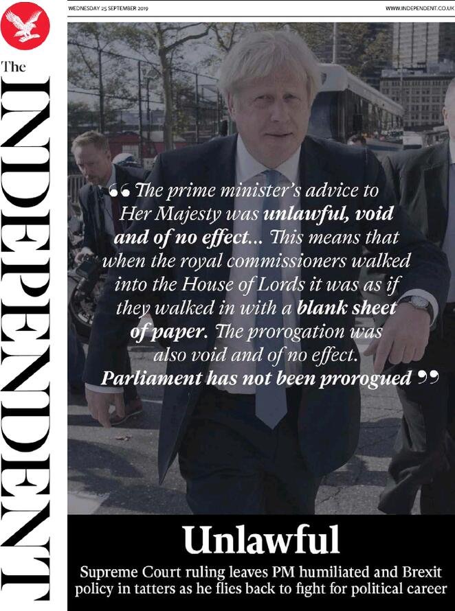 25 settembre: prime pagine&nbsp;estero