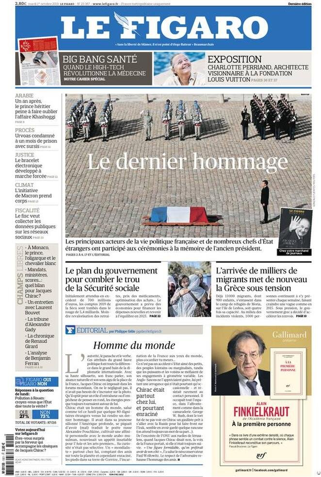 1 ottobre: prime pagine&nbsp;estero