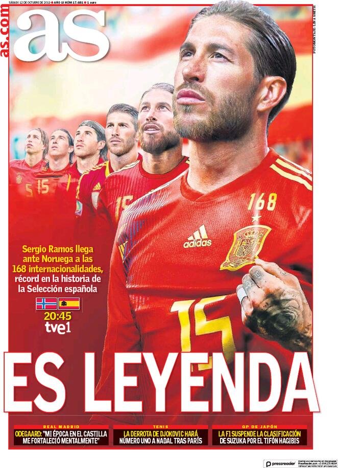 12 ottobre prime pagine&nbsp;Sport