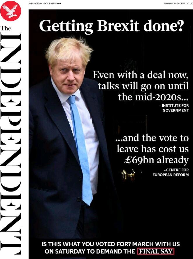 16 ottobre prime pagine&nbsp;estero