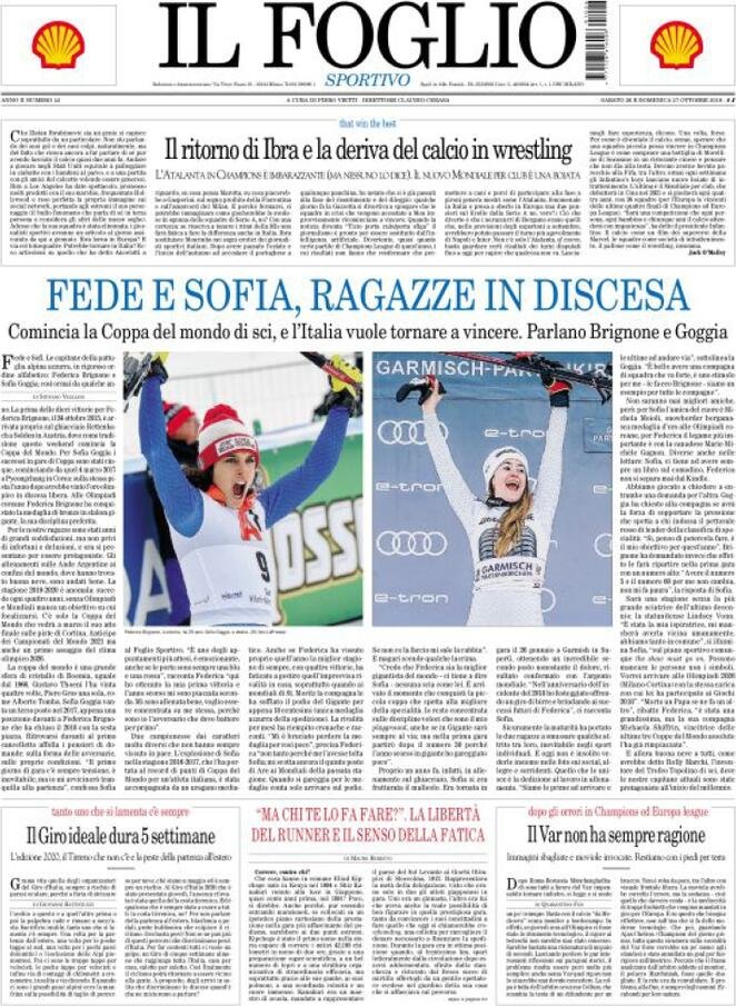 26 ottobre: prime pagine&nbsp;Italia