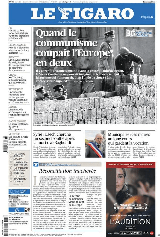 2 novembre: prime pagine&nbsp;estero