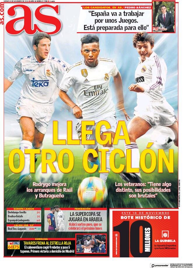 8 novembre: prime pagine&nbsp;Sport