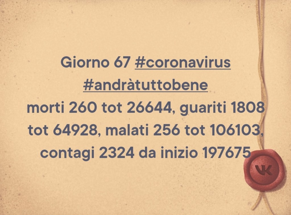 Coronavirus: 26 aprile comunicato stampa Protezione&nbsp;Civile