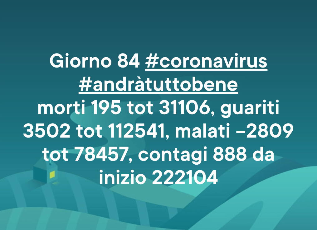 Coronavirus: 13 maggio, comunicato stampa della Protezione&nbsp;Civile