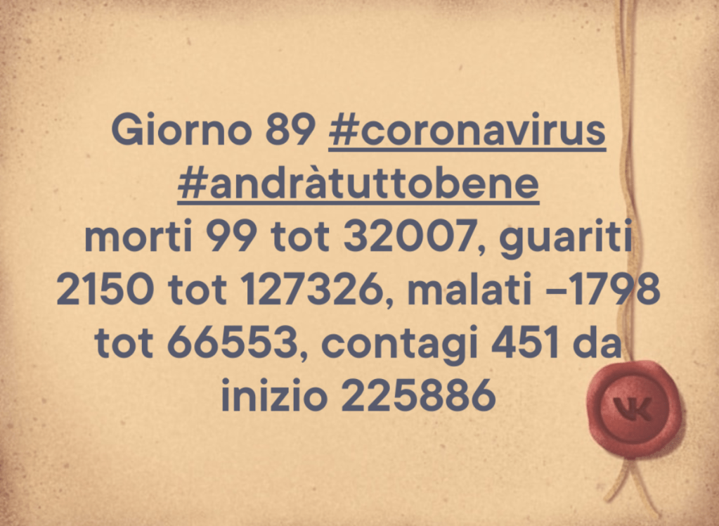 Coronavirus: 18 maggio, comunicato stampa  della Protezione&nbsp;Civile