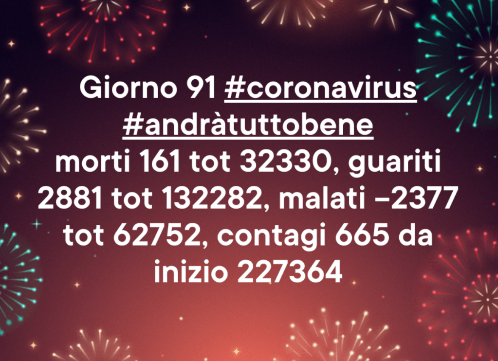 Coronavirus: 20 maggio comunicato stampa della Protezione&nbsp;Civile