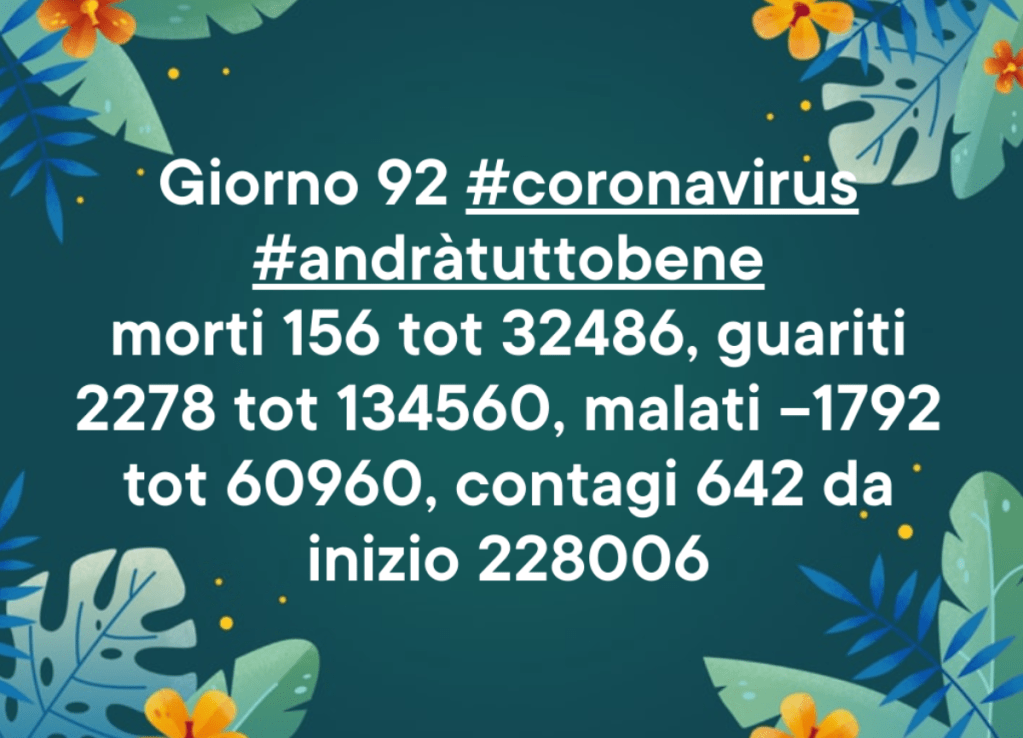 Coronavirus: 21 maggio, comunicato stampa della Protezione&nbsp;Civile